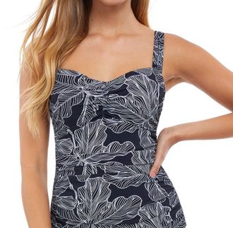 Gottex D-Cup Shirred Underwire Tankini Top In Soiree