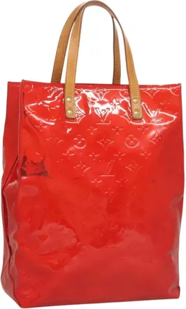 Louis Vuitton Reade Monogram Vernis Red Patent_Leather Handbag (Pre-Owned)