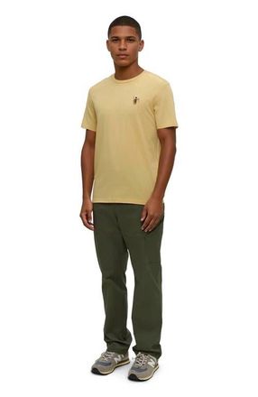 tentree Sasquatch T-Shirt in Dusk Yellow Heather/fishing at Nordstrom, Size Xx-Large