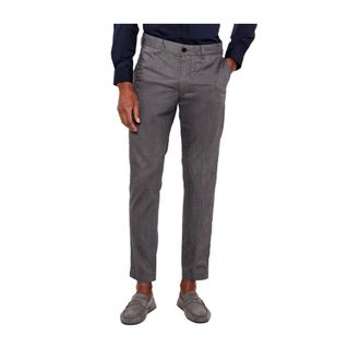 HUGO BOSS Slim-fit Trousers, male, Gray, S, Blue Chino Trousers Slim Fit