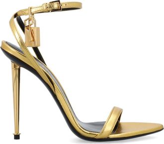 Tom Ford Golden Ankle Strap Heels