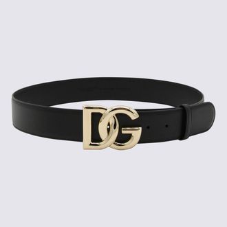 Dolce & Gabbana Dg Logo Leather Belt