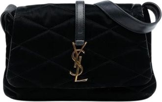 Saint Laurent Pre-owned Shoulder Bags, female, Black, Size: ONE SIZE Pre-owned The Le 57 Satin Shoulder Bag