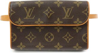Louis Vuitton Florentine Waist Monogram Canvas Brown Canvas Handbag (Pre-Owned)