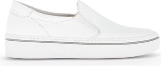 Gabor Witte leren sneakers - Dames - Sneakers - Wit - 44 EU - Leer - Schoenen