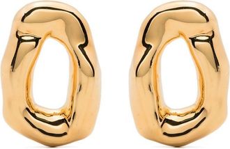 Colville engraved-logo chunky stud earrings - women - Metal - One Size - Gold
