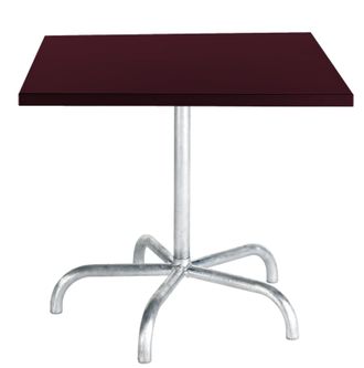 Schubiger M&ouml;bel Metalltisch S&auml;ntis Quadratisch