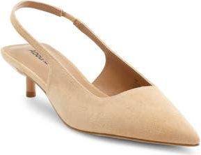 Abound Landria Slingback Kitten Heel Pump in Tan Sand at Nordstrom Rack, Size 9.5