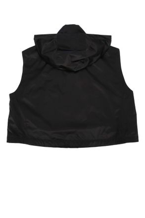 Fendi Womens Leisure Hooded Vest Logo Toffe Felpe Polyamide O Nylon Sweater