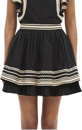 Ulla Johnson Adaleigh Mini Skirt In Noir