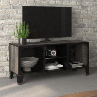 Berkfield Home TV Cabinet Grey 105x36x47 cm Metal & MDF | Size: 105 x 36 x 47 cm