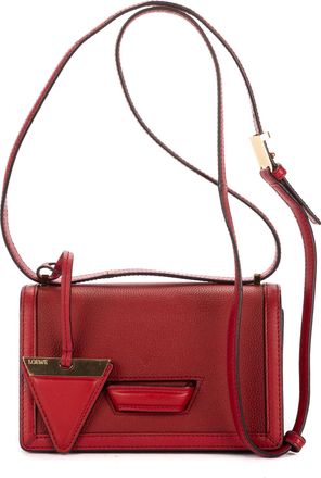 Loewe Pre-owned Womens Small Barcelona Shoulder Bag - Burgundy - One Size