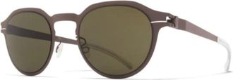 Mykita Leon Sun - unisex - Zonnebrillen - Bruin - 49 MM - Accessoires