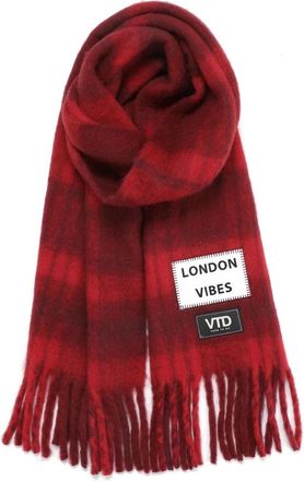 VERB TO DO New York Vibes Scarf - Dames - Wintersjaals - Rood - ONE Size - Accessoires