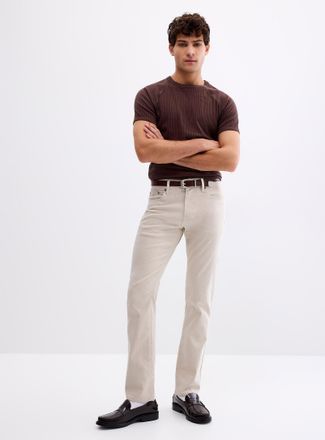 Point Zero Mens Heathered stretch linen five-pocket pant Slim fit