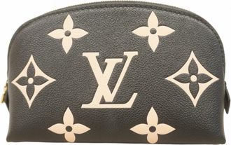 Louis Vuitton Beige Black Pouch (Pre-Owned)