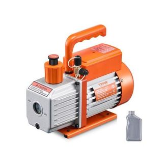 OEM Bomba De Vac&iacute;o 5 Cfm De Paletas Rotativas De Una Etapa Con Botella De Aceite Para Sistemas Hvac, Bomba De Vac&iacute;o Para Mantenimiento De Aire Acondiciona