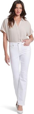 NYDJ Barbara Womens Jeans Optic White : 18 32, Cotton/Denim/Elastane