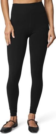 Splendid Interlock Leggings in Black at Nordstrom, Size X-Large