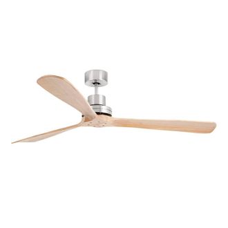 Netlighting Lantau 168cm Ceiling Fan Matt Nickel Pine Blades in Grey