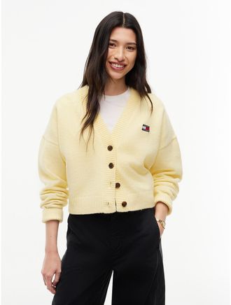 Tommy Hilfiger Womens Tommy Jeans Badge Cardigan - Day Lily - XL