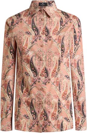 Etro paisley-print shirt - women - Cotton - 38 - Pink