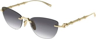 Gucci Zonnebril - Dames - Zonnebrillen - Geel - 55 MM - Nylon - Accessoires