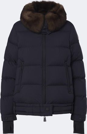 Moncler Arrabas shearling-trimmed ski jacket