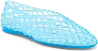 Dolce Vita Jam Jelly Flat in Blue Vinyl at Nordstrom, Size 11