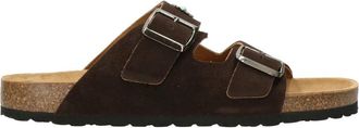 Taji Sandalen met gespdetail - Heren - Sandalen - Bruin - 46 EU - Leer - Schoenen