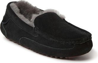 Dearfoams Fireside By Dearfoams Mens Melbourne Genuine Shearling Moccasin Slipper