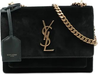 Saint Laurent Pre-owned Saint Laurent Small Velvet Monogram Sunset Crossbody Ladies E6CC4KATL55KI1KM