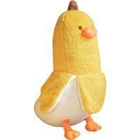 OEM Peluche De Pato Banana - Adorable Peluche, Coj&iacute;n, Pato De Peluche, Apto Para Ni&ntilde;os Y Ni&ntilde;as, Amarillo, 50 Cm (19,7 Pulgadas) - Crezuo