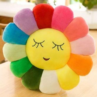 OEM Funda De Coj&iacute;n De Suelo De Girasol De 38 Cm, Coj&iacute;n Suave Para Ni&ntilde;os, Coj&iacute;n Para Silla Y Sof&aacute;, Cojines Para La Habitaci&oacute;n De Ni&ntilde;as Y Beb&eacute;s, Decoraci&oacute;n 