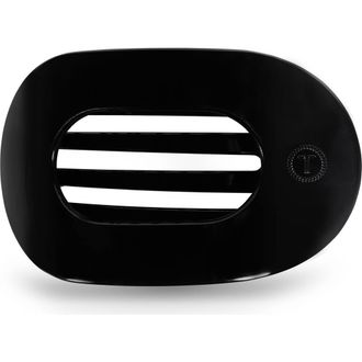 Teleties Large Flat Round Hair Clip in Jet Black at Nordstrom