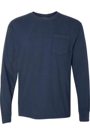 Comfort Colors Garment-Dyed Heavyweight Long Sleeve Pocket T-Shirt