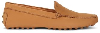 Tod's Womens Suede Moccasins Light Camel Leather Loafers