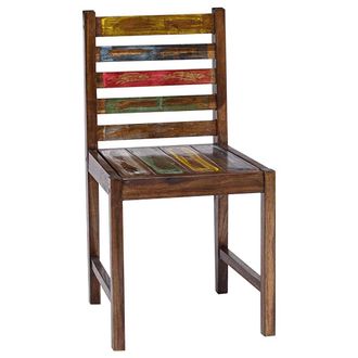 vidaXL Sillas De Comedor 2 Unidades Madera Maciza Reciclada Vidaxl