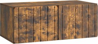 vidaXL Mueble De Tv De Pared 78,5 X 41 X 30 Cm Roble Ahumado Vidaxl
