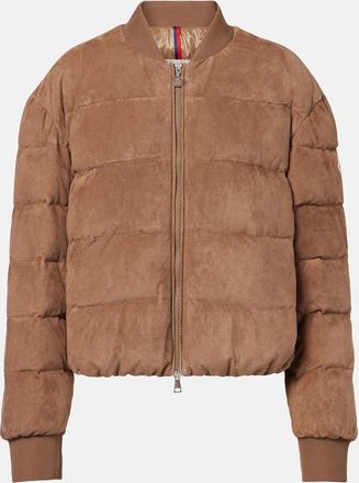 Moncler Pollet suede down jacket