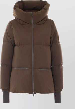 Herno short hooded down parka coat