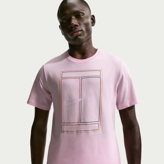 Nike Mens Court Heritage T-Shirt in Pink | IH2085-663