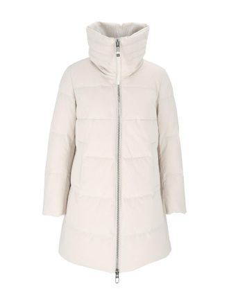 Duno Structured High-Collar Padded Down Jacket