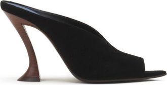 Lanvin Midnight Step Mule In Suede in Black at Nordstrom, Size 38