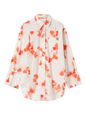Lee Mathews floral pocket shirt - women - Cotton/Nylon - 0 - White
