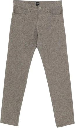 HUGO BOSS Straight Jeans - Heren - Slim Fit Broeken - Grijs - W33 L34 - Broeken