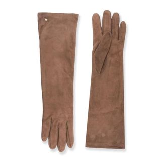 Max Mara Gloves, female, Brown, 8 IN, Leather Gloves