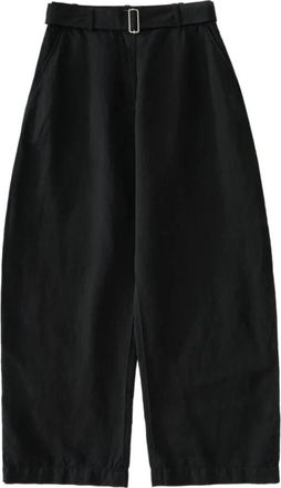 STUDIO NICHOLSON Chatto Pantalon - Dames - Wijde Broeken - Zwart - S - Wol - Broeken