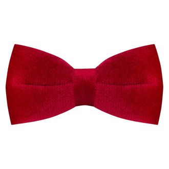 King & Priory Red Velvet Bow Tie
