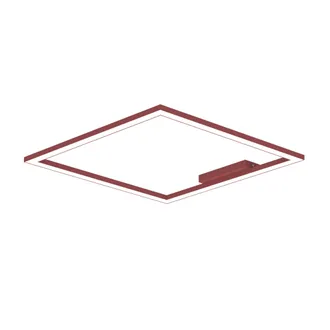 Lumicom Lumicom - Frame Plafoniera, Strip Led, 46w/m, 4000k, Metallo, Rosso Cowhide, L60cm